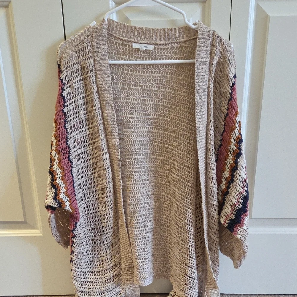Maurices Multicolor Open-Knit Cardigan - Picture 6 of 6
